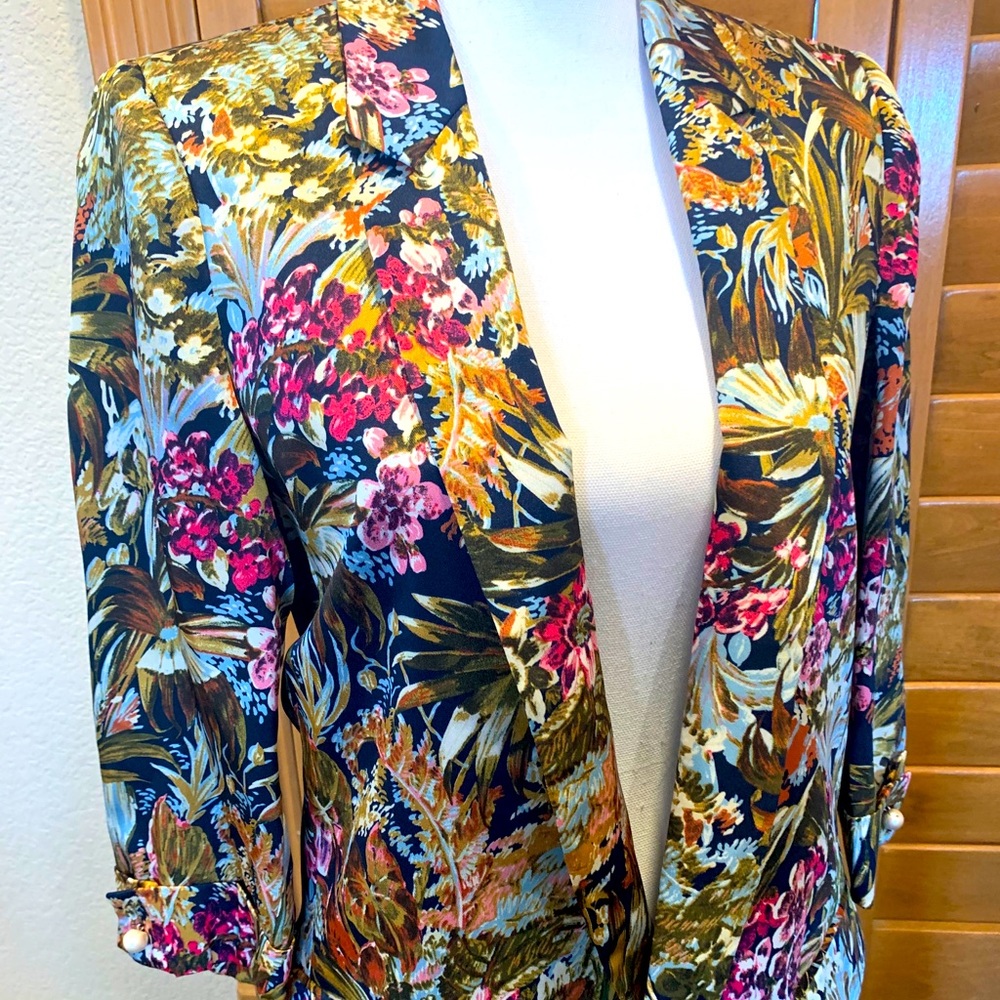 ZARA Floral Blazer